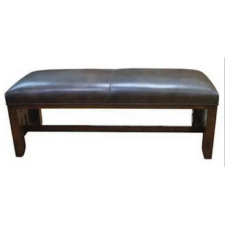 Leather Upholstered Bench